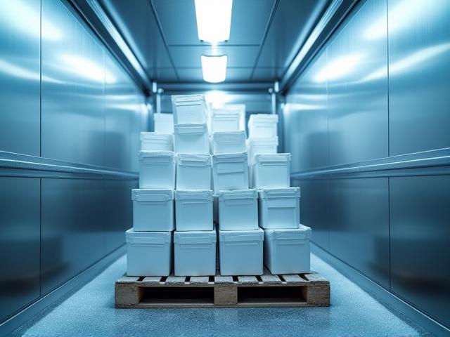 Fresh and frozen food products being safely transported