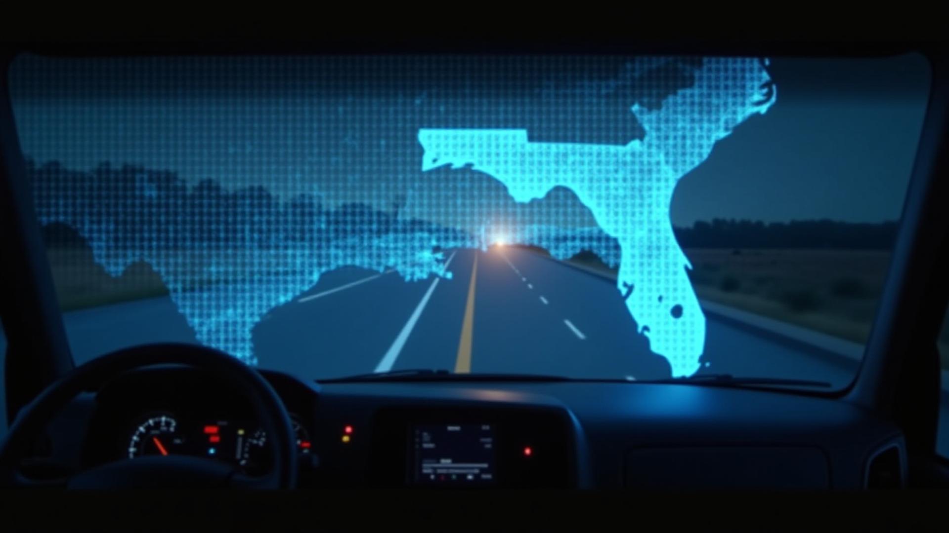 Strategic logistics map of the Southeast US highlighting Tallahassee hub